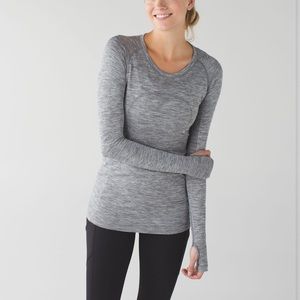 Lululemon Gray Swiftly Tech Long Sleeve Sz 6